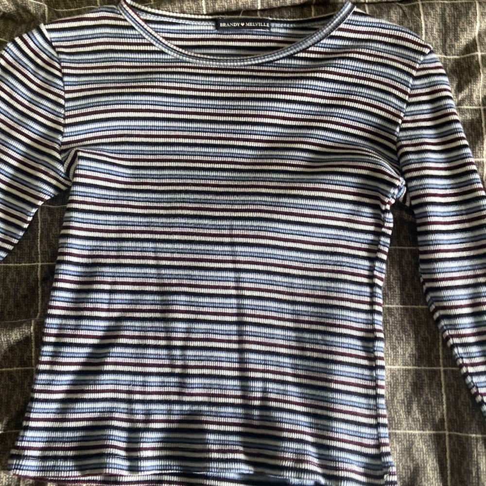 brady melville striped long sleeve shirt